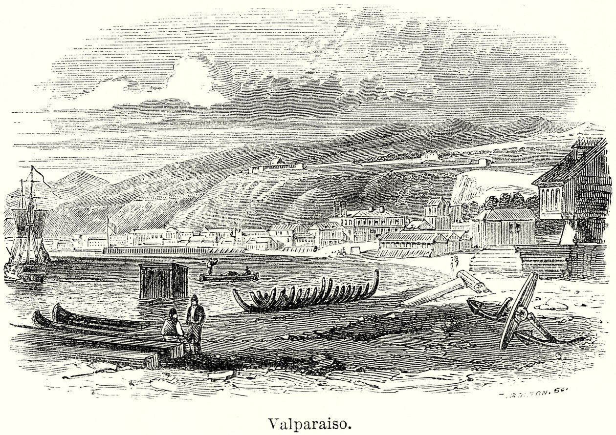 Valparaiso (engraving) tekijältä English School