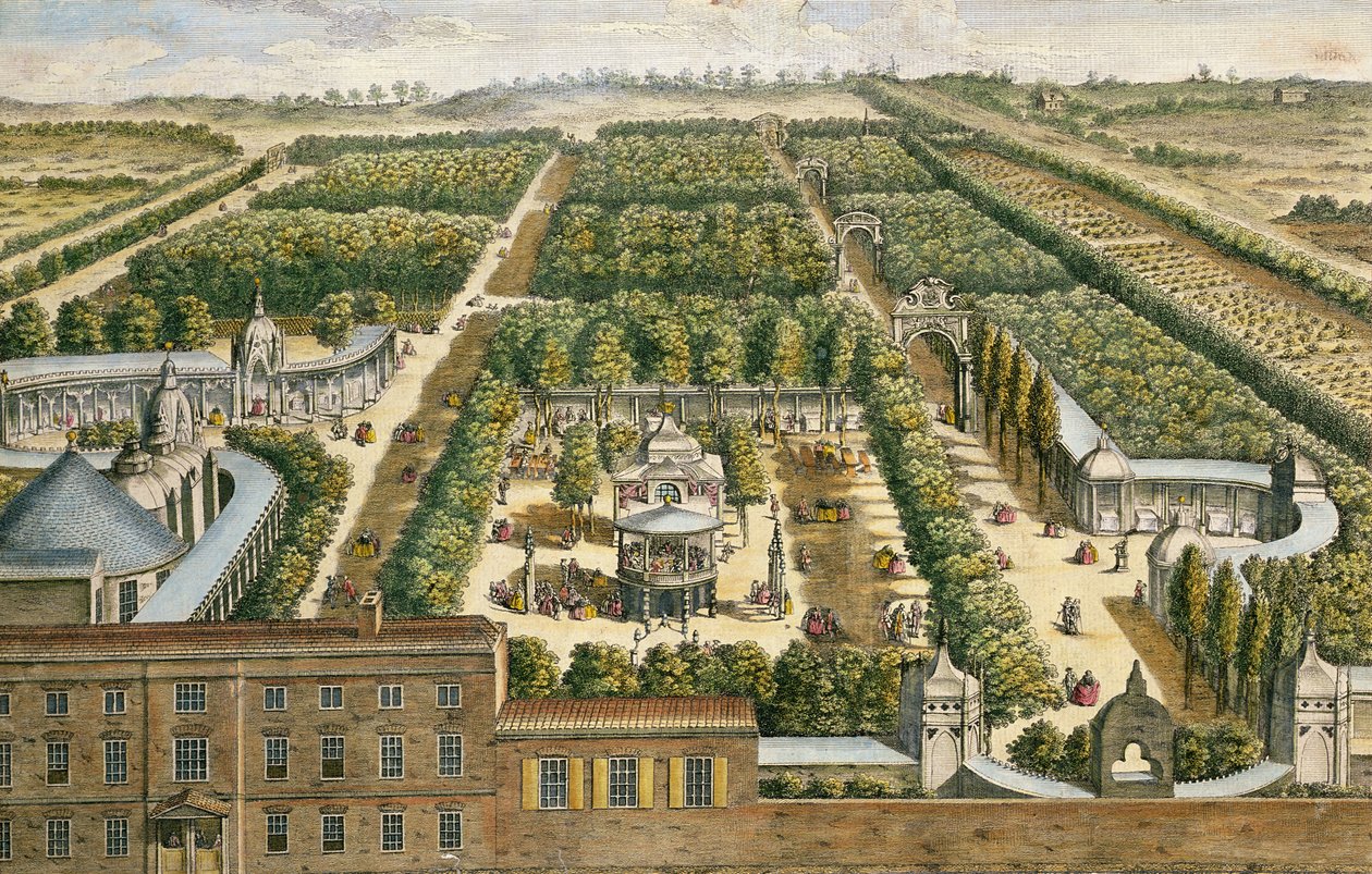 Vauxhall Gardens, Lambeth, 1751 tekijältä English School