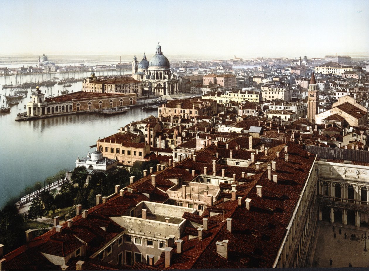 Veduta dal Campanile, Venetsia (käsin värjätty valokuva) tekijältä English School