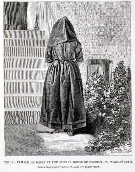 Hunnutettu naisvanki Surrey House of Correctionissa Wandsworthissa Henry Mayhew