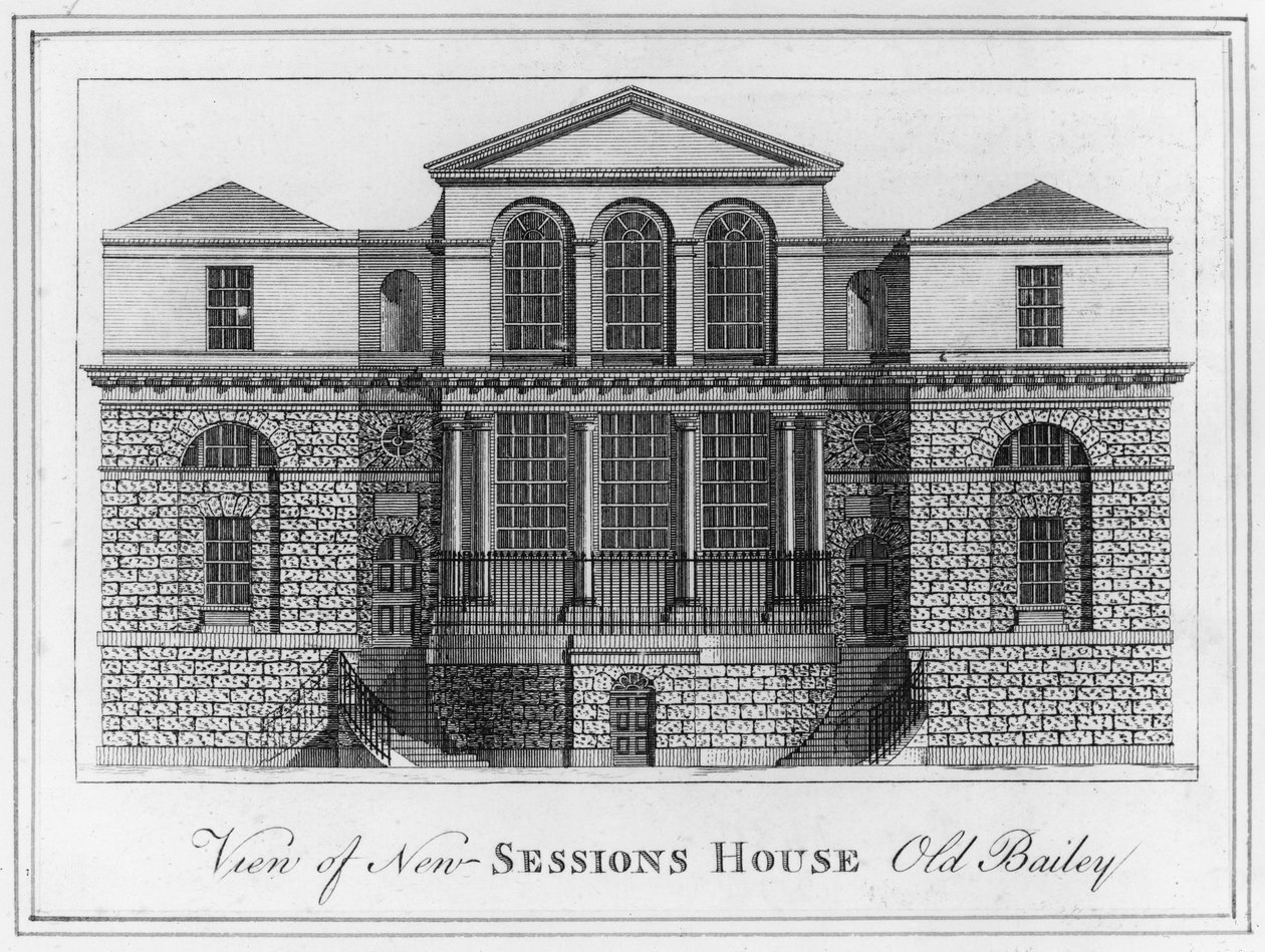 Näkymä New Sessions House Old Baileysta tekijältä English School
