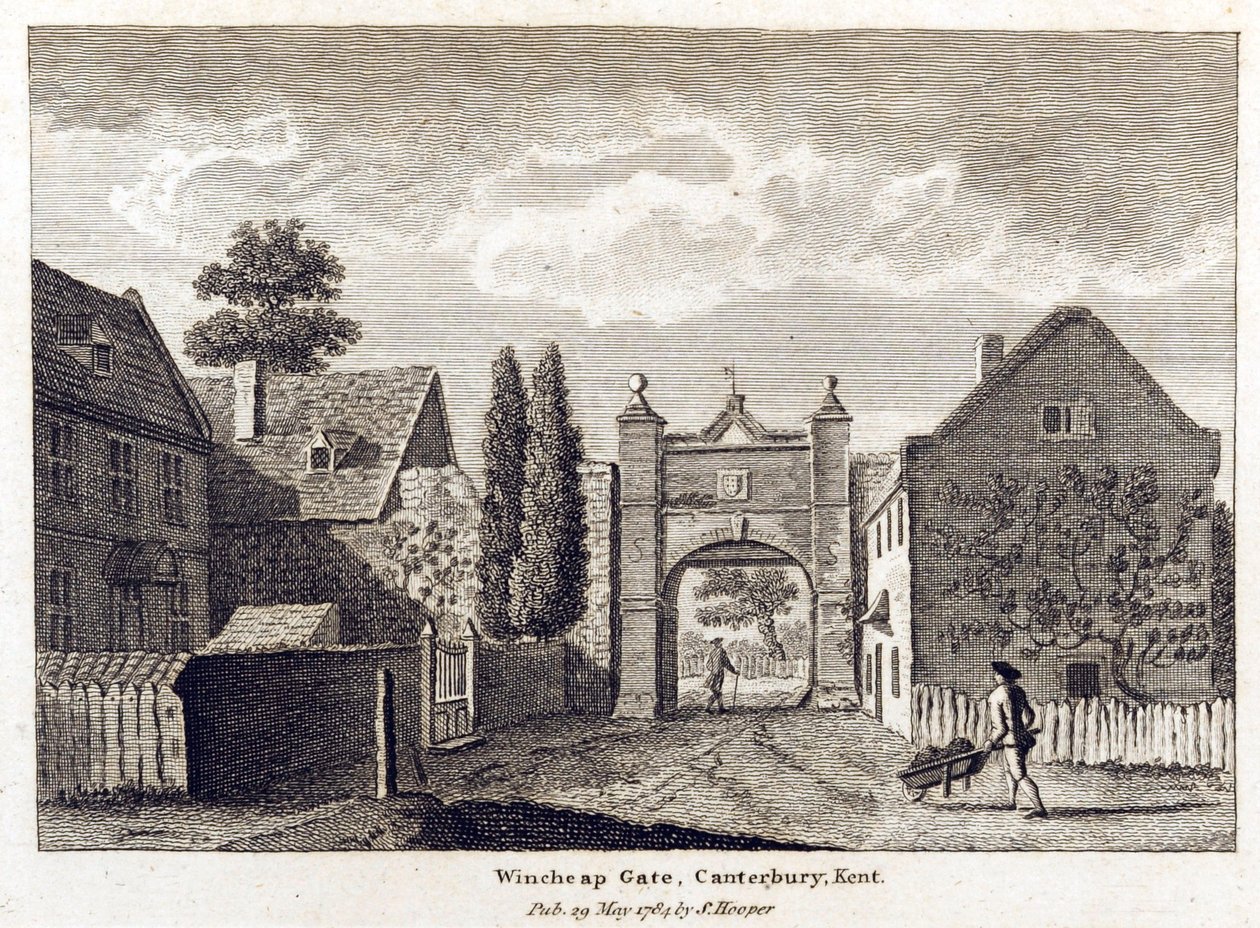 Näkymä Wincheap-portille, 1784 tekijältä English School