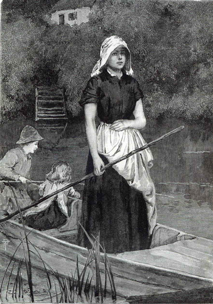 Waiting for Father, Leisure Hour, 1888 tekijältä English School