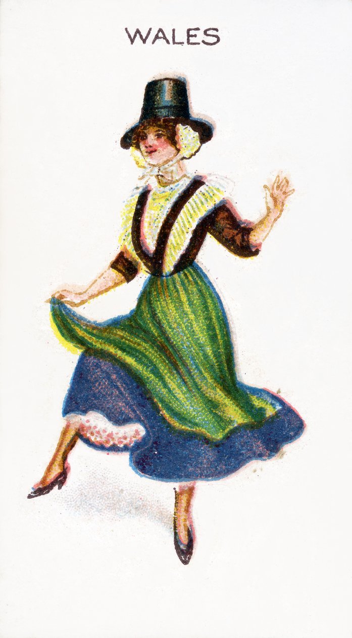 Wales, tupakkakortti, 1915 tekijältä English School
