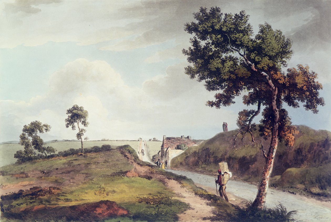 Waterloo, kaiverrus C. Turner, 1816 (värillinen kaiverrus) tekijältä English School