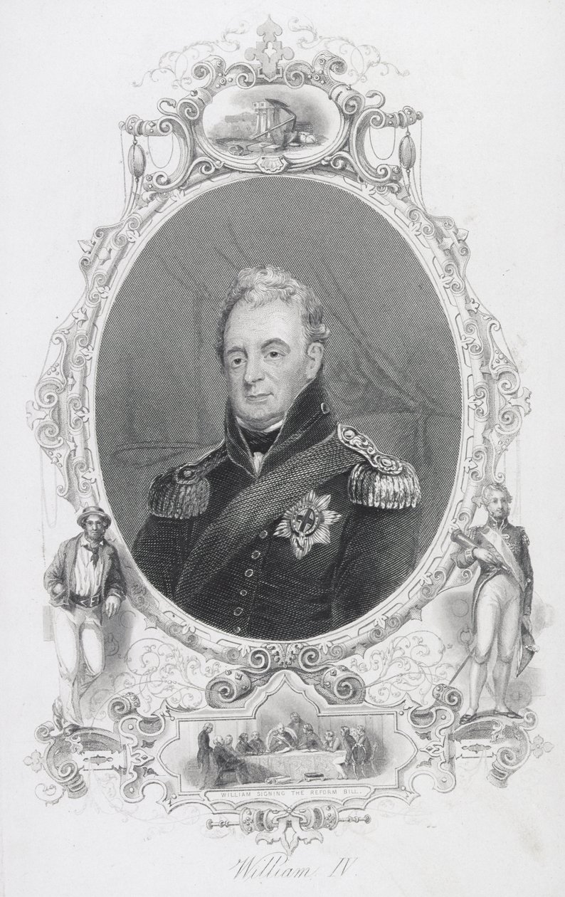 Vilhelm IV (1765-1837) Ison-Britannian, Irlannin ja Hannoverin kuningas. tekijältä English School