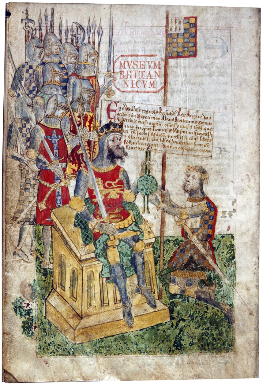 Vilhelm I ja Bretagnen jaarli, 1400-luvun loppupuoli (valaistus). tekijältä English School
