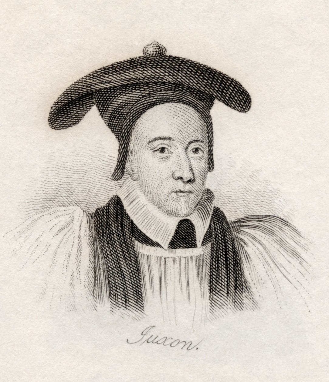 William Juxon, Crabbin historiallisesta sanakirjasta, julkaistu 1825 (litografia). tekijältä English School