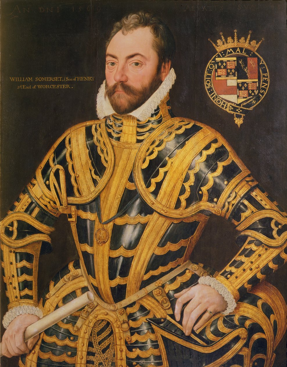 William Somerset (n. 1527–1589) Worcesterin 3. jaarli, 1569 tekijältä English School