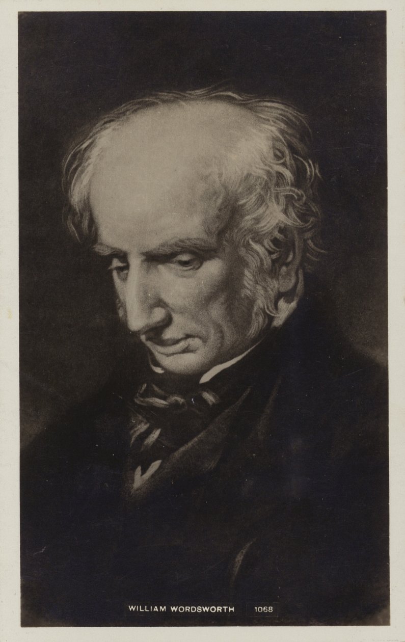 William Wordsworth (1770-1850), englantilainen runoilija (litografia) tekijältä English School