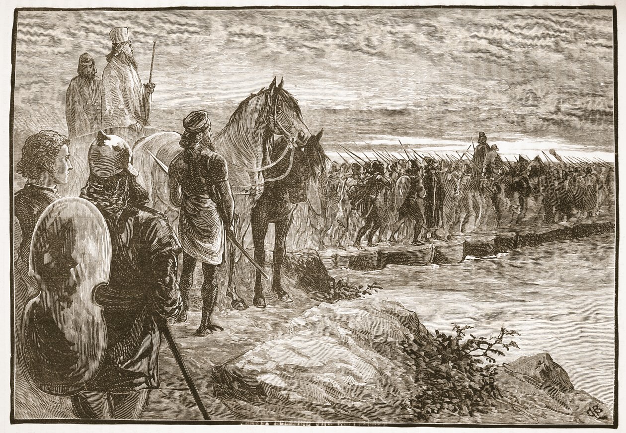 Xerxes ylittää Hellespontin tekijältä English School