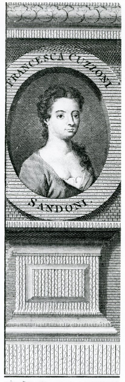 Francesca Cuzzoni (1696-1778) tekijältä Enoch Seeman