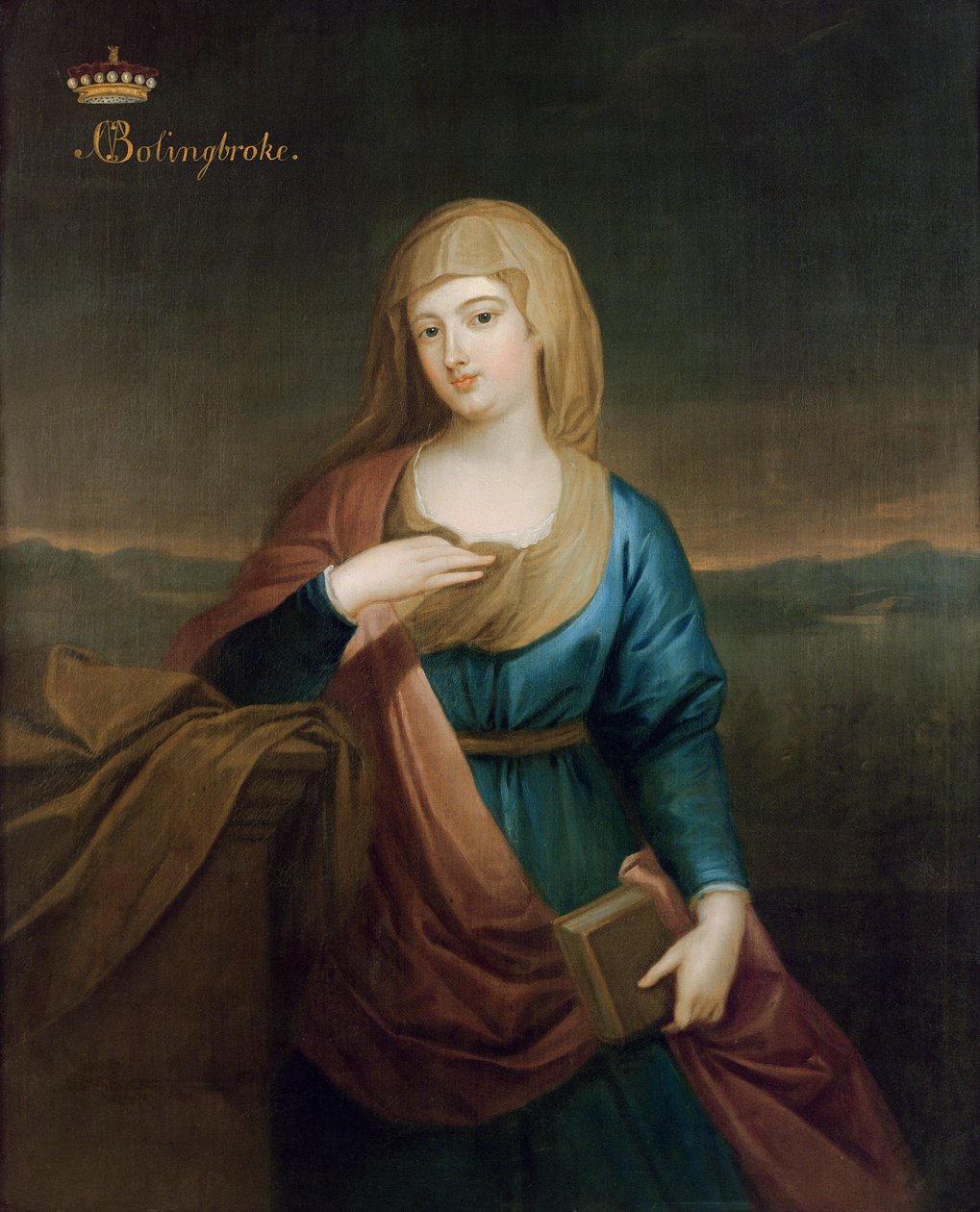 Muotokuva Marie Claire Deschamps de Marcillystä (1675-1750), Henryn toisesta vaimosta, 1. varakreivi Bolingbroke, n. 1720 tekijältä Enoch Seeman