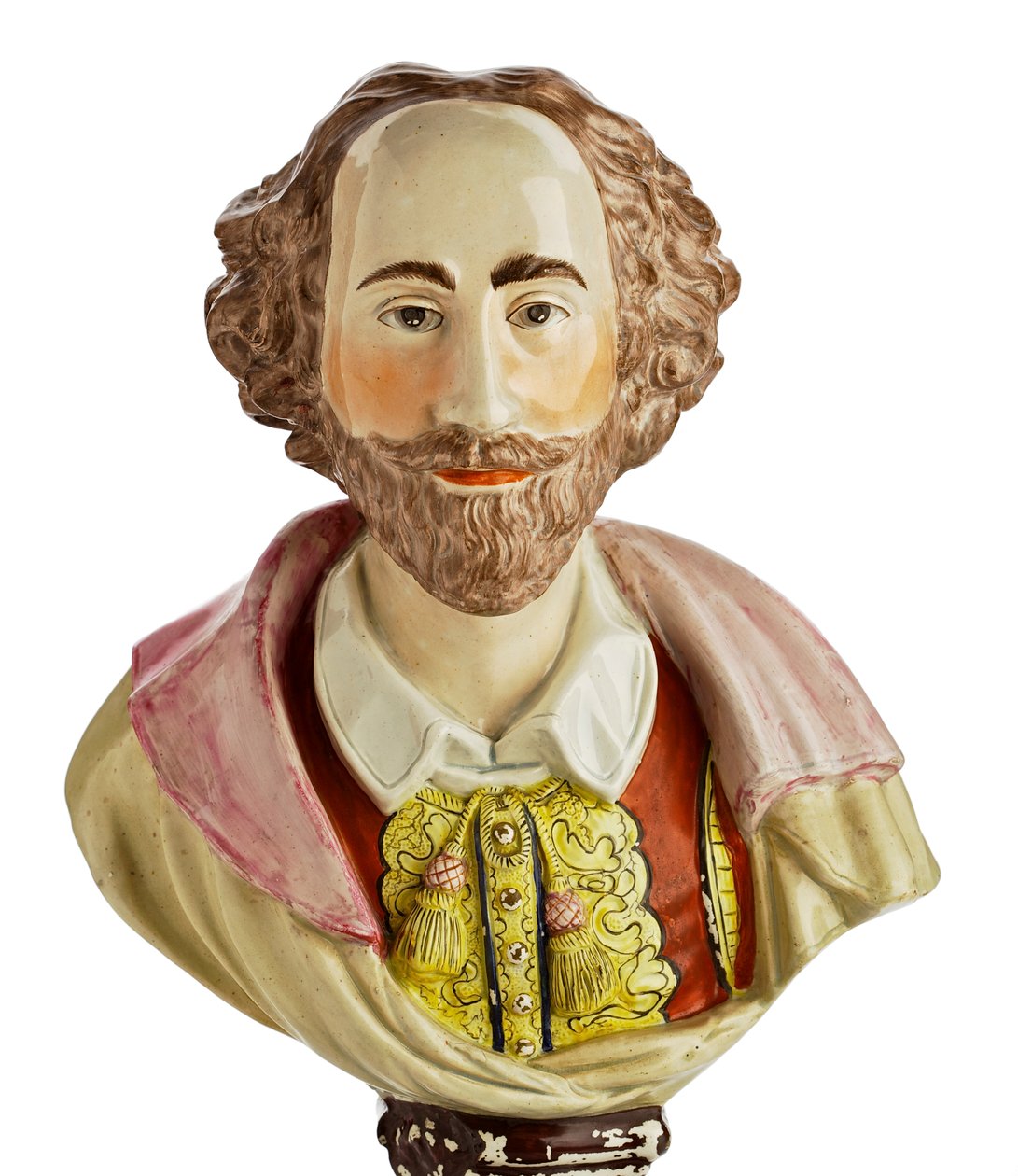 Staffordshire William Shakespearen rintakuva, noin 1800-50 (saviastia). tekijältä Enoch Wood
