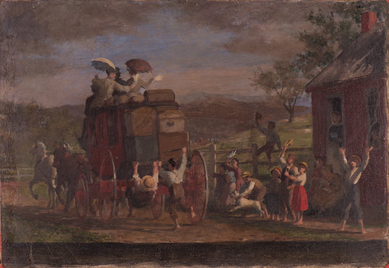 Tutkimus Pemigewasettin vaunua varten, noin 1880-89. tekijältä Enoch Wood Perry