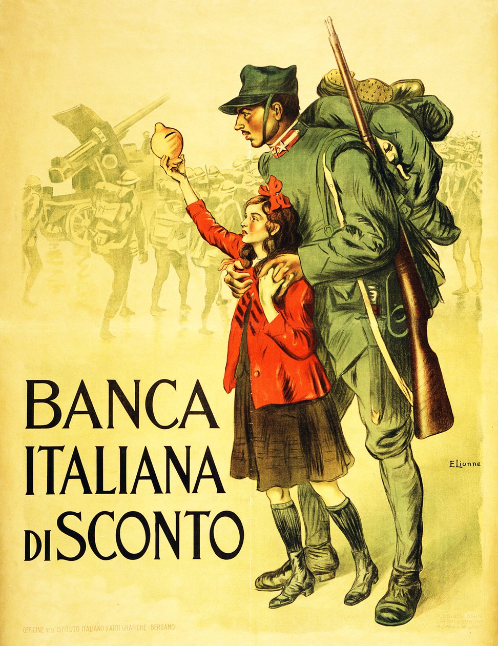 Italian Discount Bank, 1917 tekijältä Enrico della Lionne