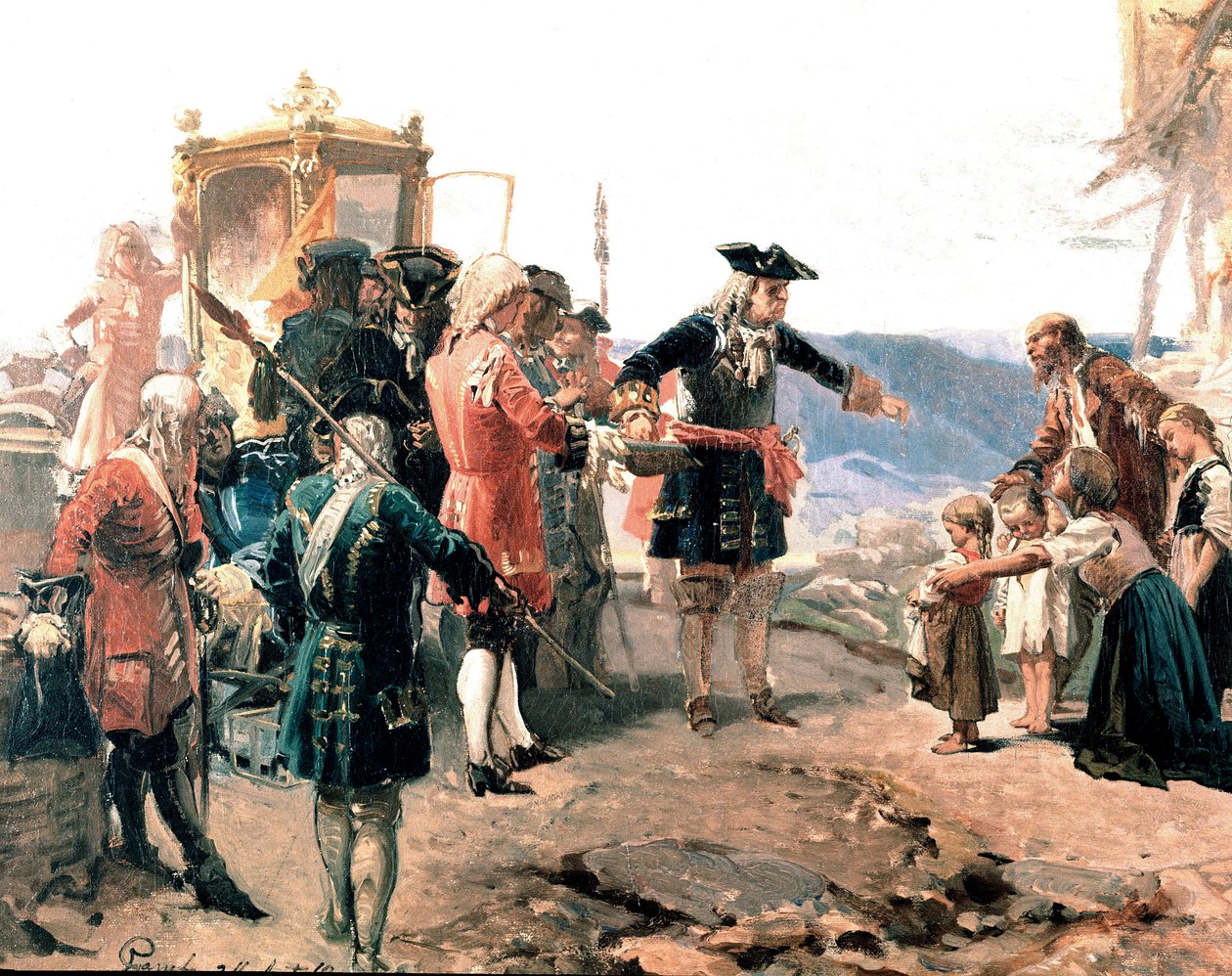 Savoian herttua Vittorio Amedeo II Carmagnolassa, yksityiskohta (maalaus tekijältä Enrico Gamba