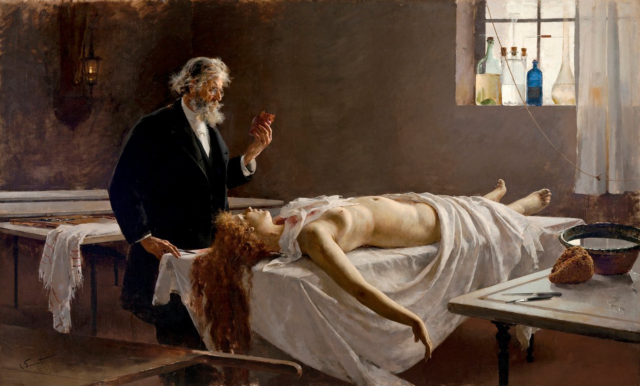 Sydämen anatomia; Ja hänellä oli sydän !; Ruumiinavaus tekijältä Enrique Simonet