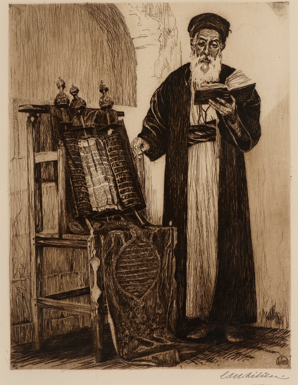 Samarialainen ylipappi tekijältä Ephraim Moses Lilien