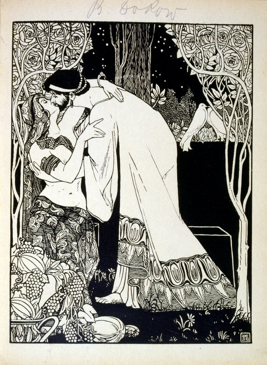 Salomo ja Saba, kirjasta Juuda, jonka on kuvittanut Ephraim Moses Lilien (1874-1925). Liliania pidetään sionistisen ikonografian isänä, joka on luotu jugendstil-tyyliin (saksalainen jugendtyyli). Hän kuvitti "Juda" (1900), raamatullisen runouden kirjan tekijältä Ephraim Moses Lilien