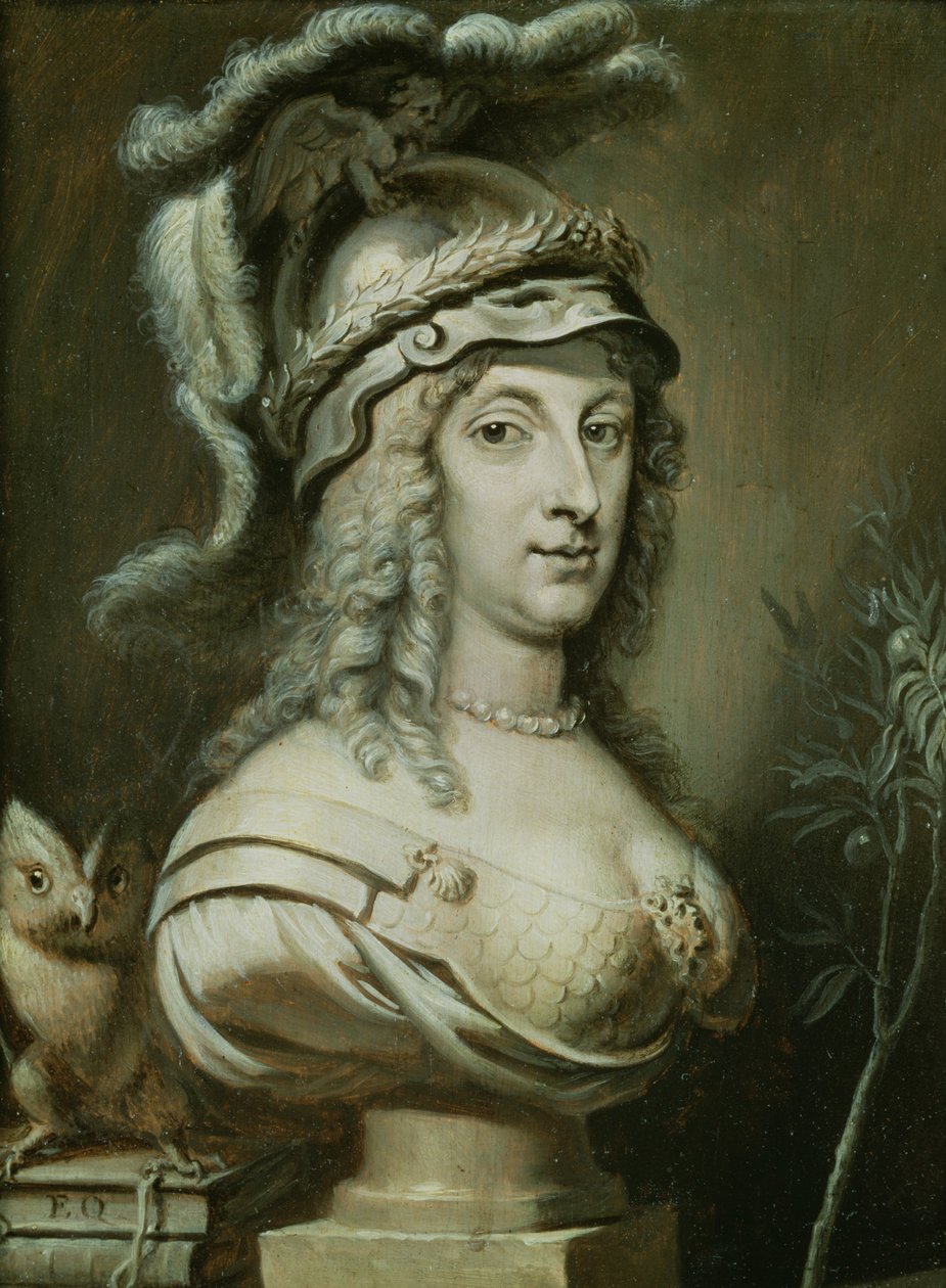 Ruotsin kuningatar Kristiina (1626-89) allegorinen muotokuva n. 1649-50 tekijältä Erasmus Quellinus II