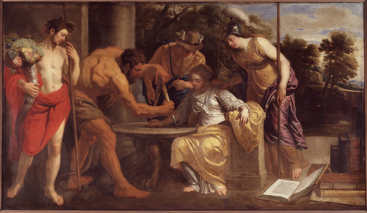 Työ ja pysyvyys, 1640. tekijältä Erasmus Quellinus the Younger