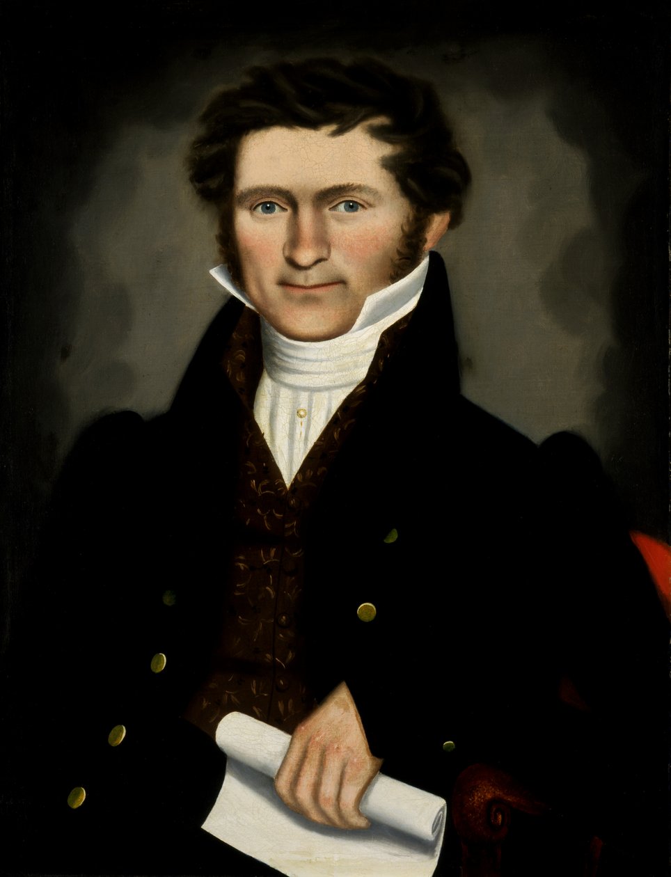 Gentleman of Squire Williams House, n. 1829. tekijältä Erastus Salisbury Field