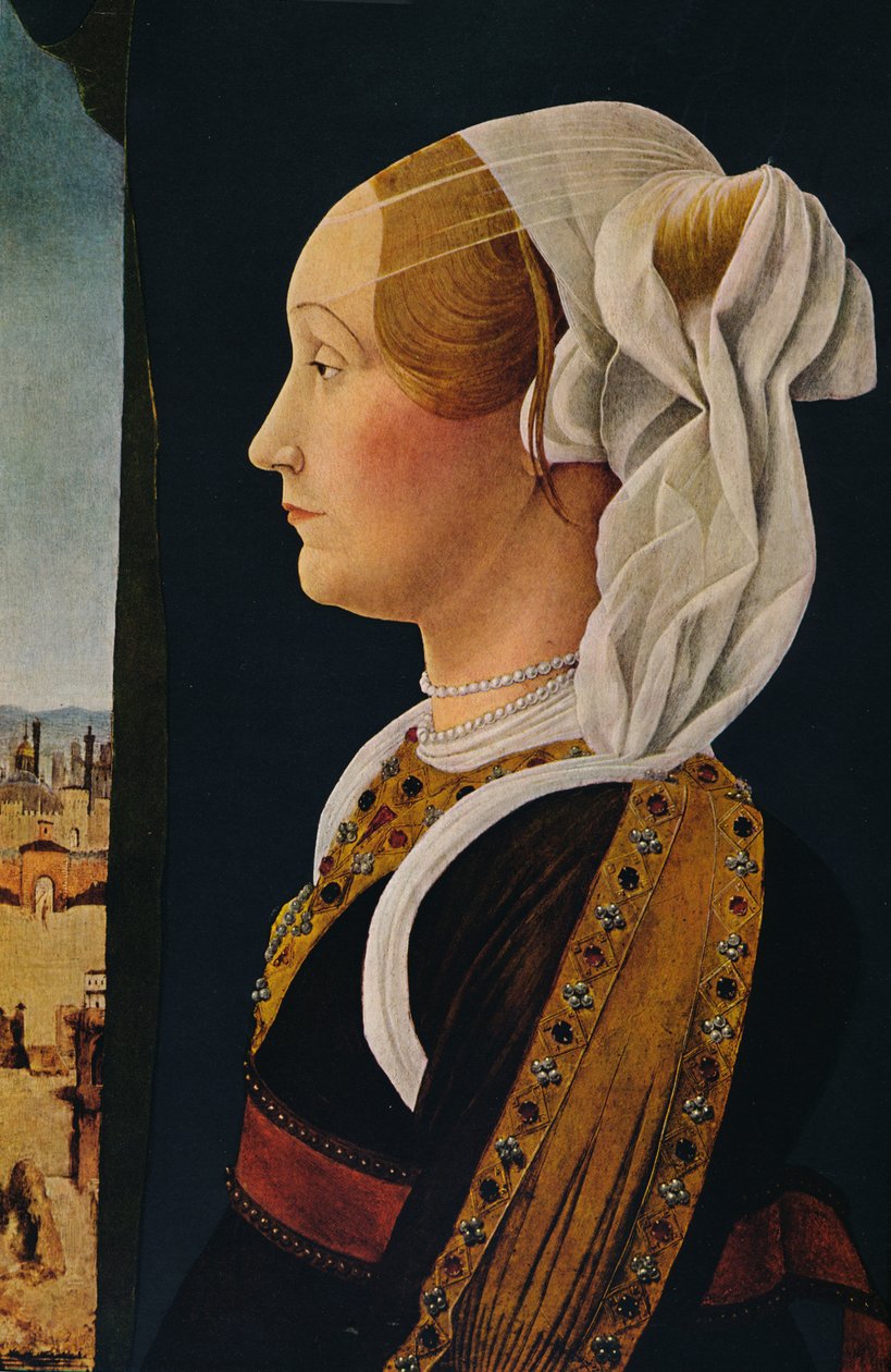 "Ginevra Bentivoglio", 1474-1477 tekijältä Ercole de
