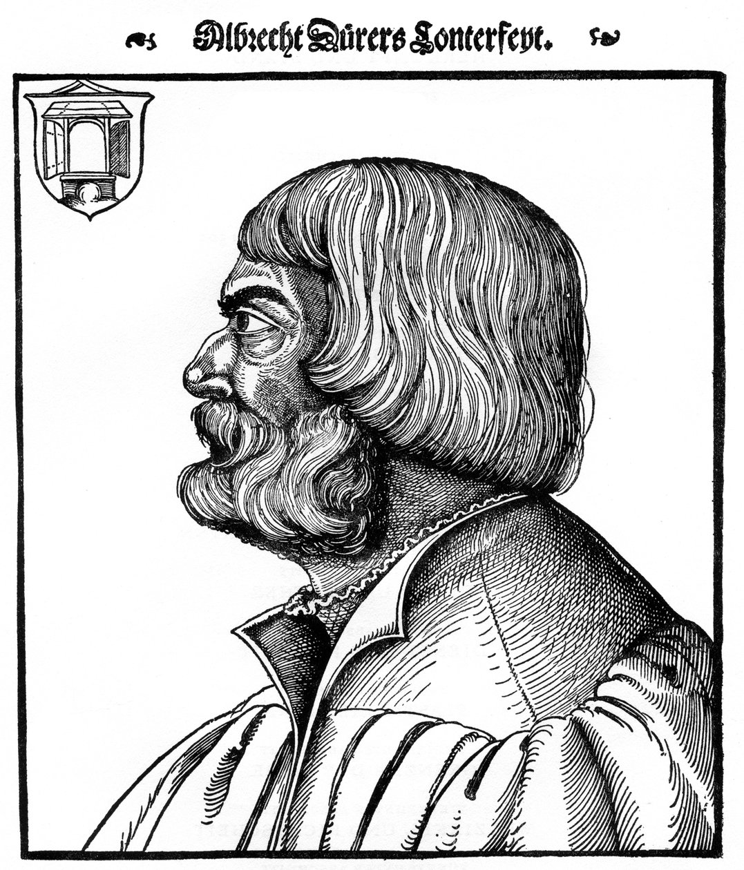 Albrecht Durerin profiilikuva, 1527, 1936 tekijältä Erhard Schon