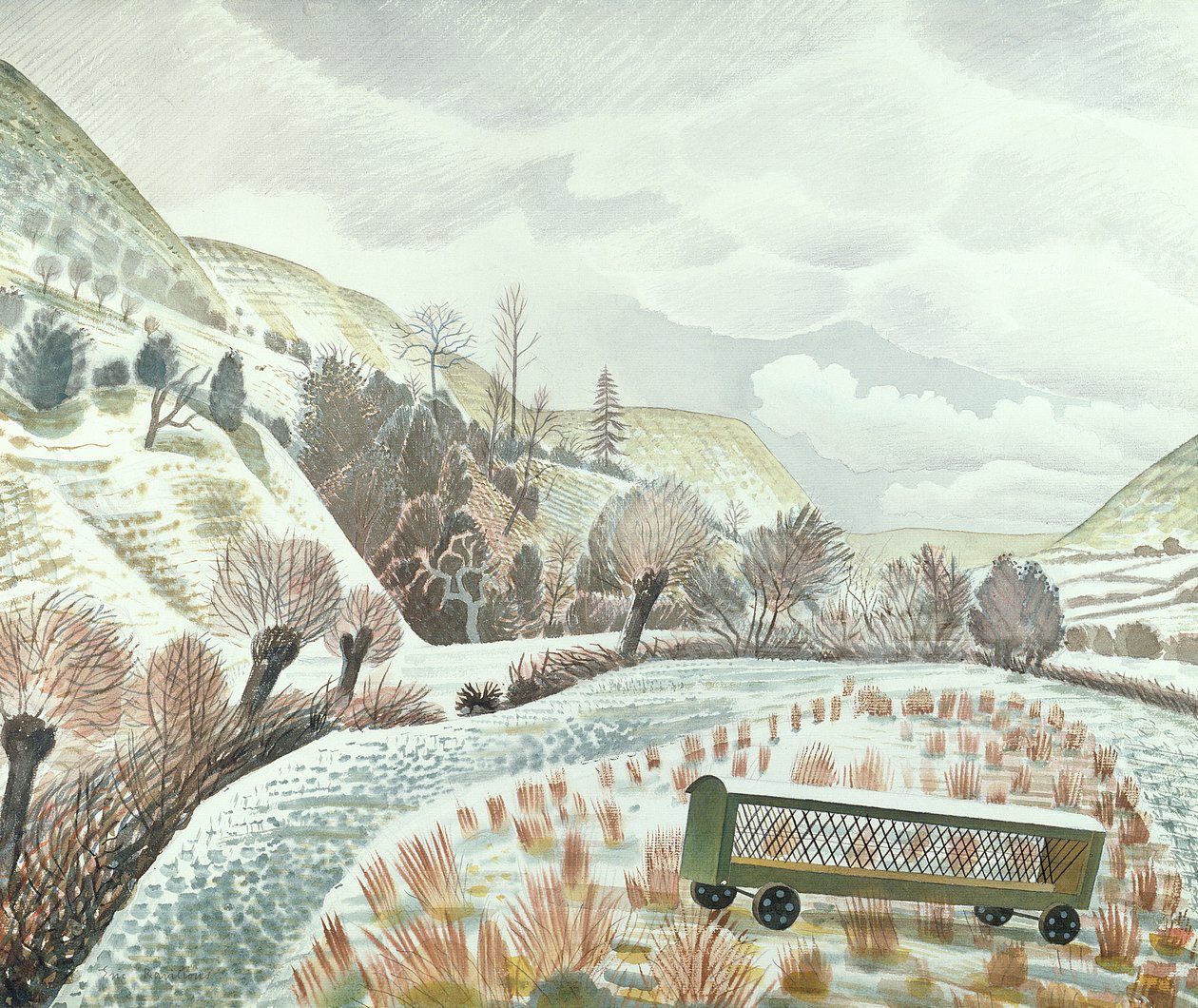Uudenvuoden lumi, 1935 tekijältä Eric Ravilious