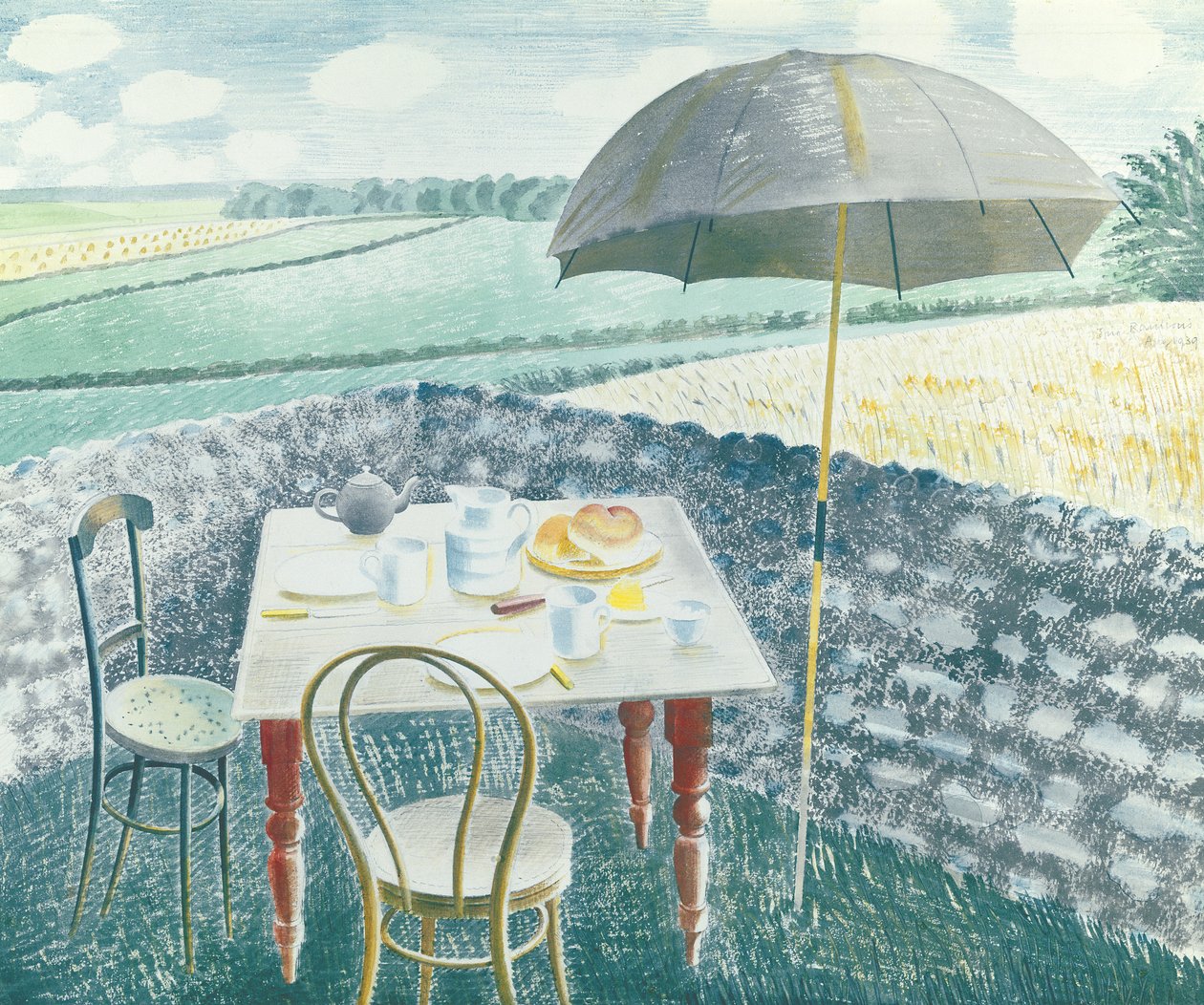 Teetä Furlongsissa tekijältä Eric Ravilious