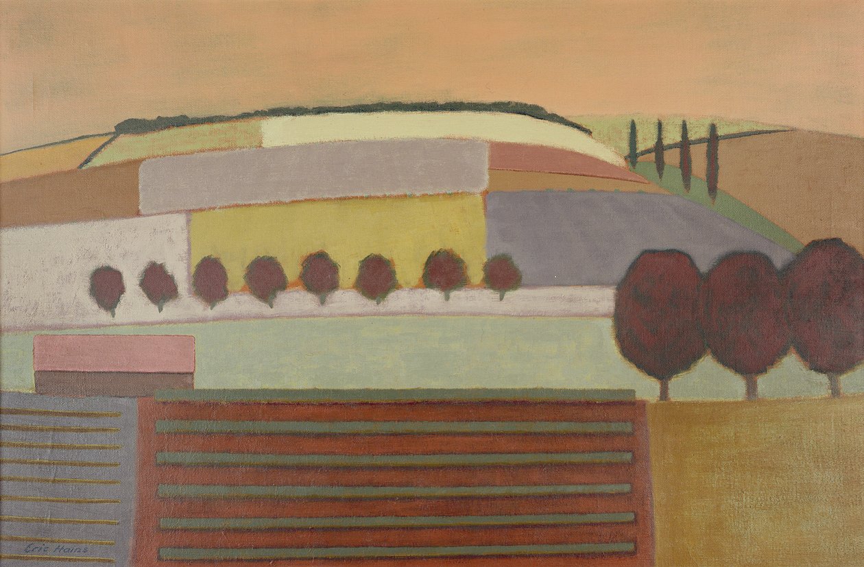 Roussillonin maisema tekijältä Eric Contemporary Artist Hains