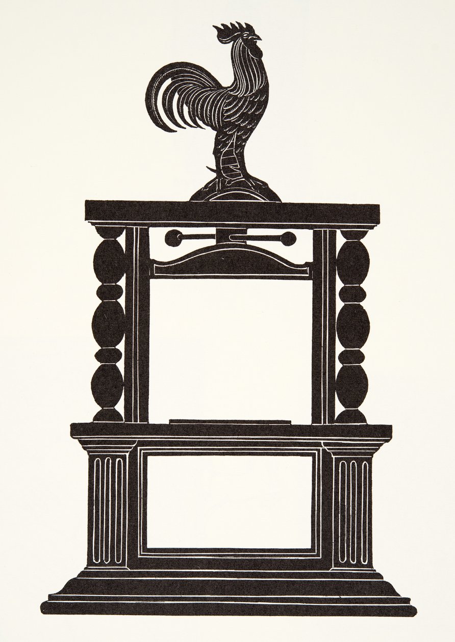 Kukko ja painokone tekijältä Eric Gill