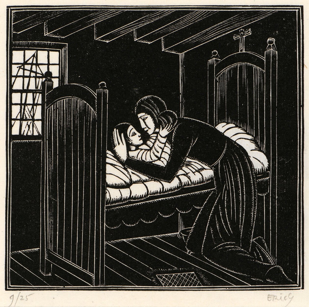 Äiti ja lapsi tekijältä Eric Gill