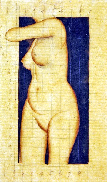 Tutkimus päättömälle naisen vartalolle tekijältä Eric Gill