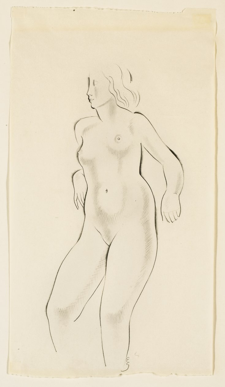 Naisen alastontutkimus tekijältä Eric Gill