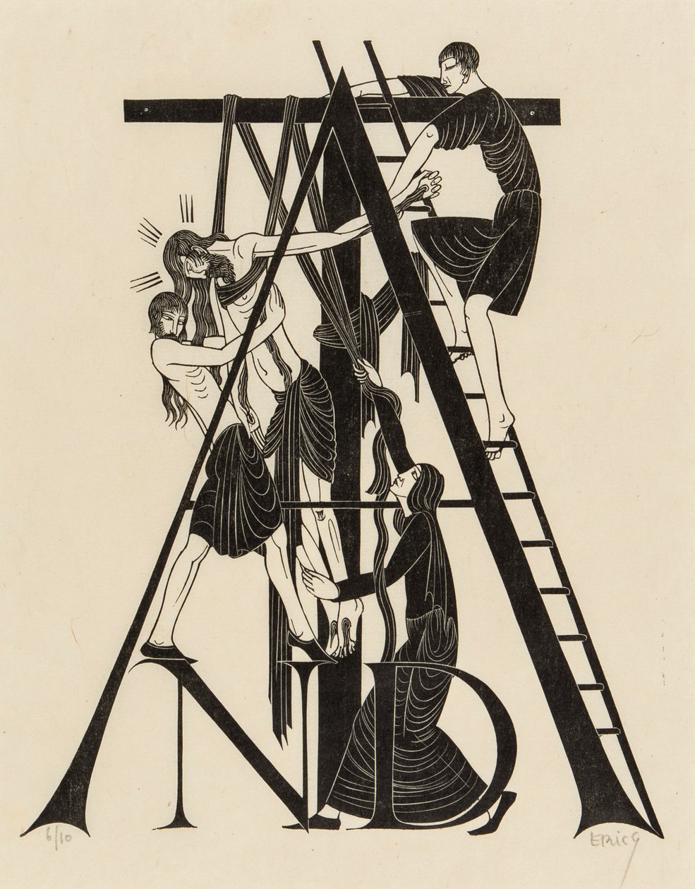 Laskeuma tekijältä Eric Gill