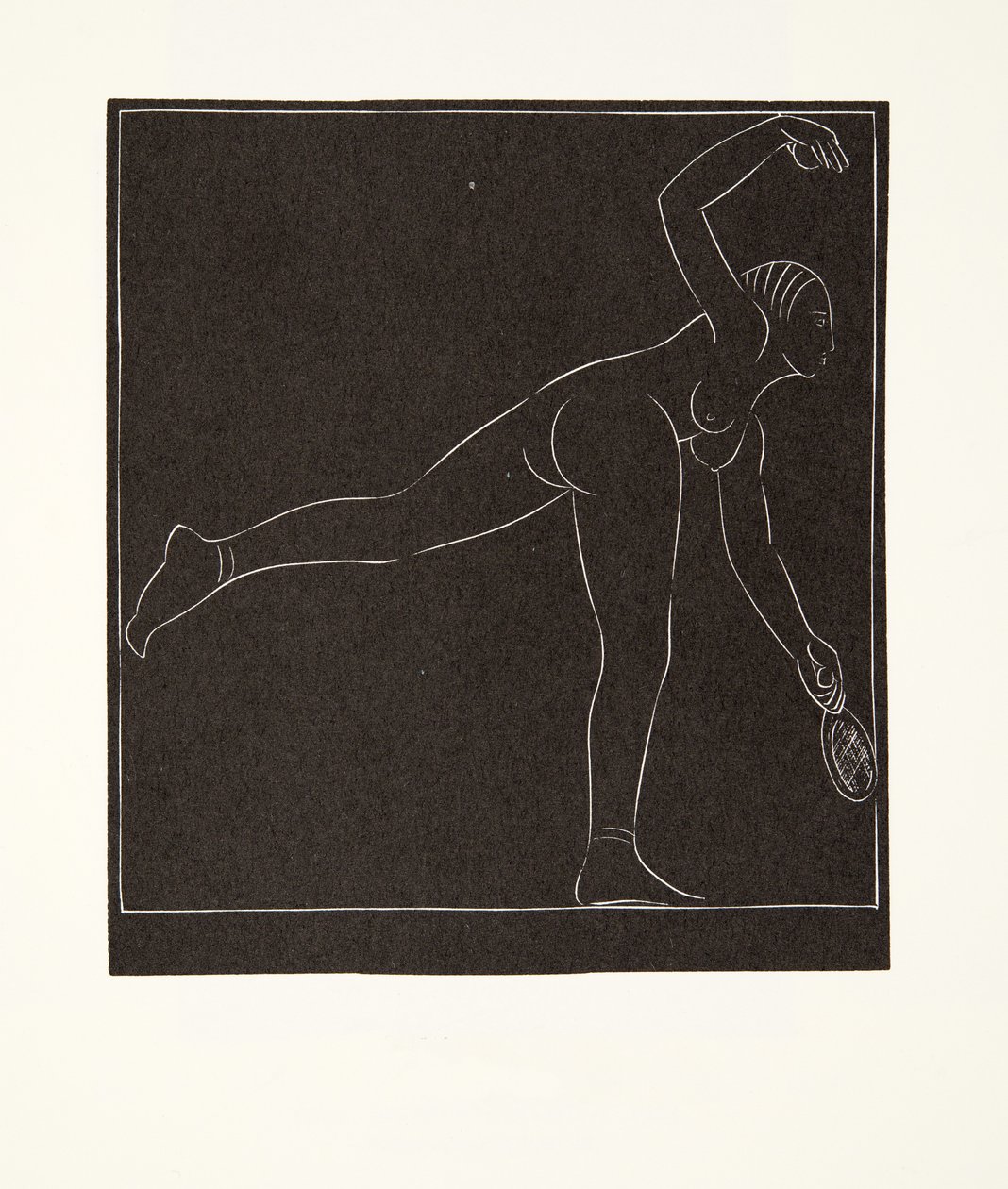Tennispelaaja tekijältä Eric Gill