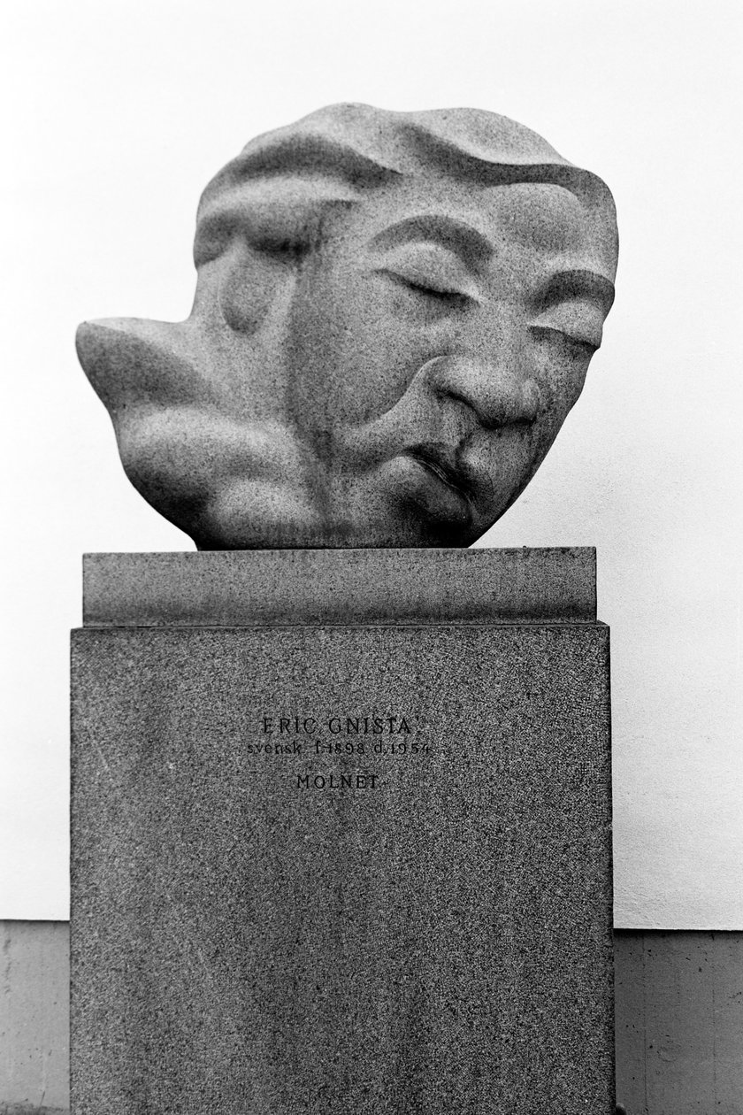 Eric Gnistan veistos "Molnet", Gripsholmin linna, Tukholman lähellä, Ruotsi. tekijältä Eric Gnista