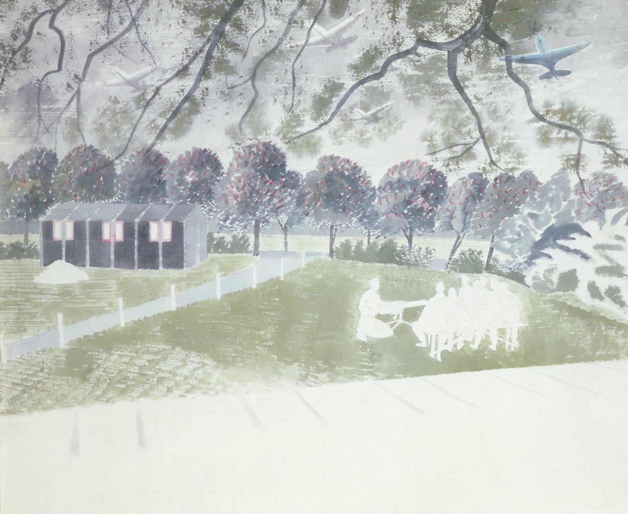 Huonekalut ja erilaiset esineet 1100- ja 1300-luvuilta tekijältä Eric Ravilious