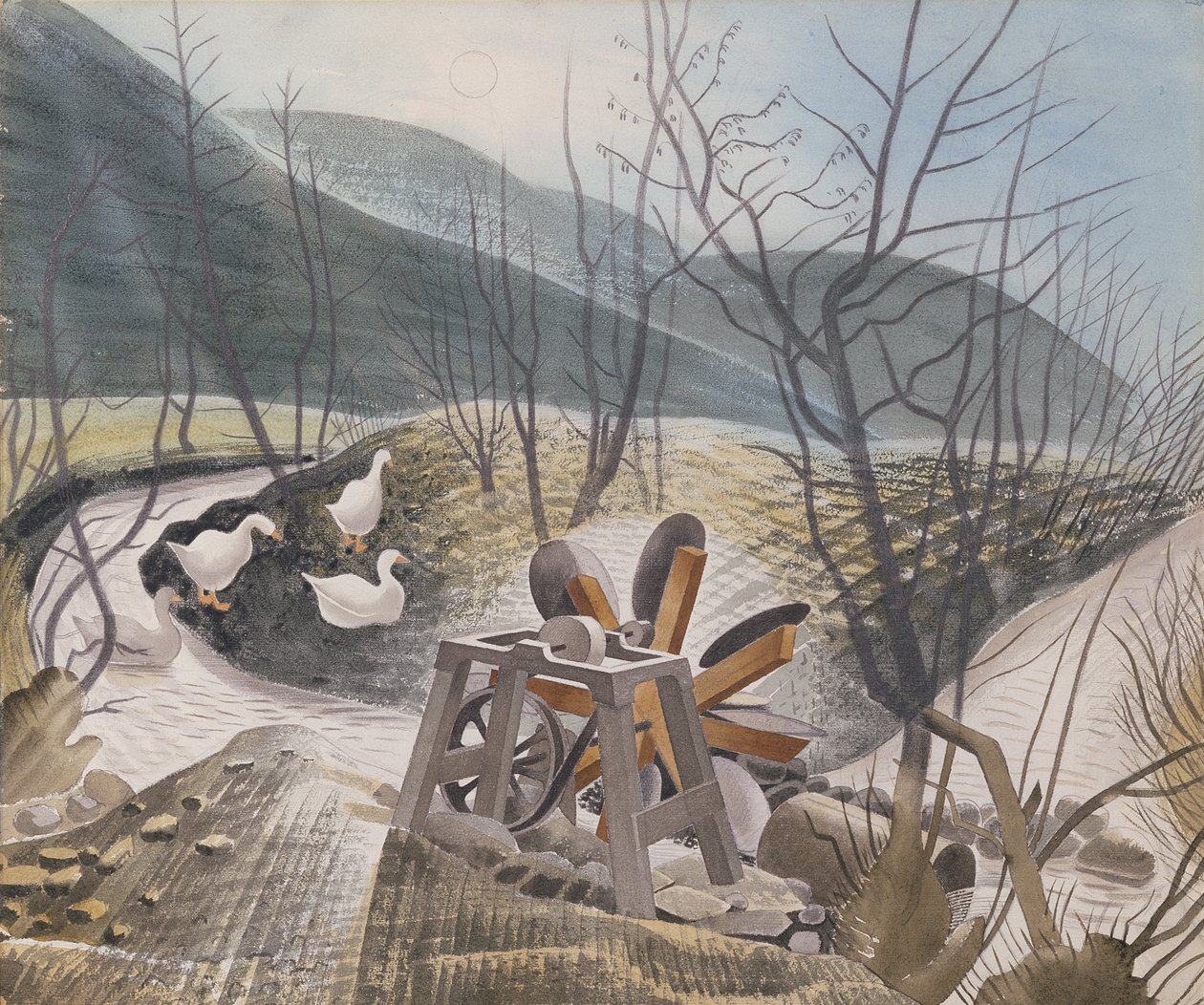 Vesipyörä, 1938 tekijältä Eric Ravilious