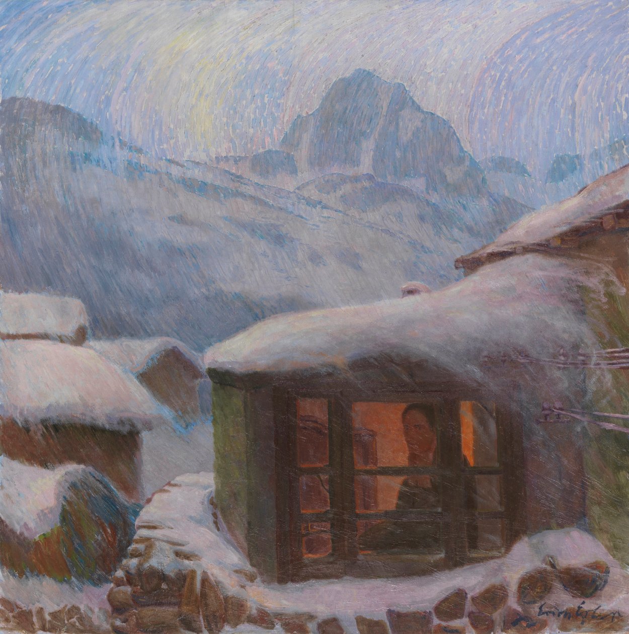 Yksinäisyys Jäätävää sadetta, c. 1900. tekijältä Erich Erler