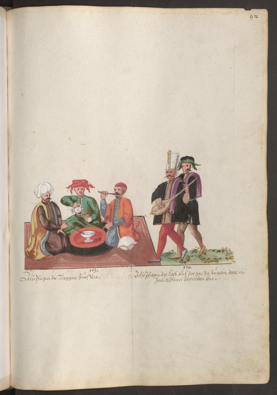 Konstantinopolin porvarit ruokailevat tekijältä Erich Lessing