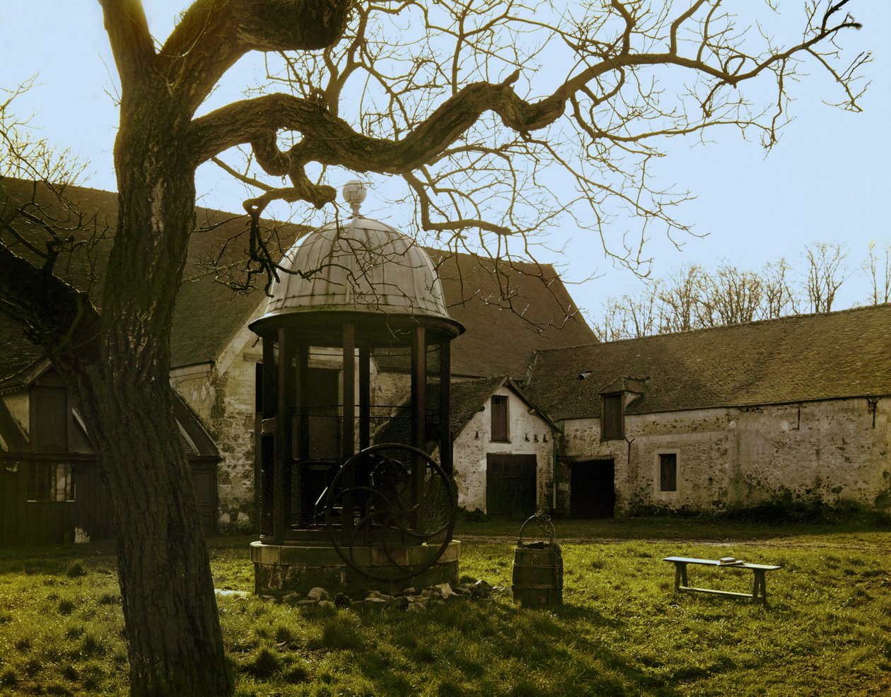 Les Grangesin piha, Port Royal Des Champs, Ranska (kuva) tekijältä Erich Lessing