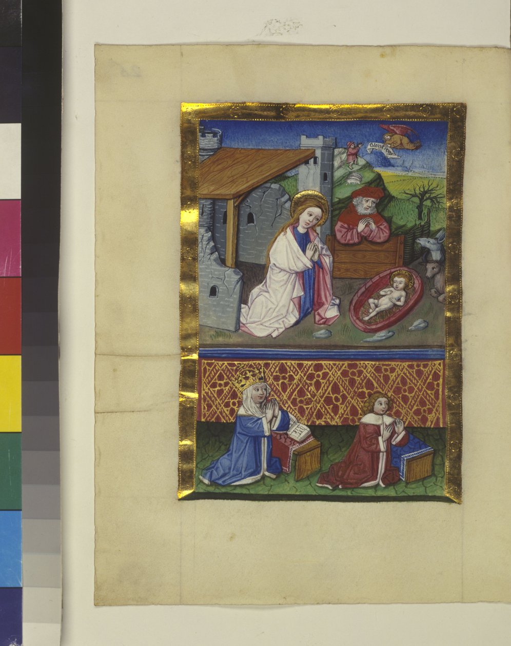 Koko sivu: miniatyyri, n.1464 (temperamaalaus). tekijältä Erich Lessing