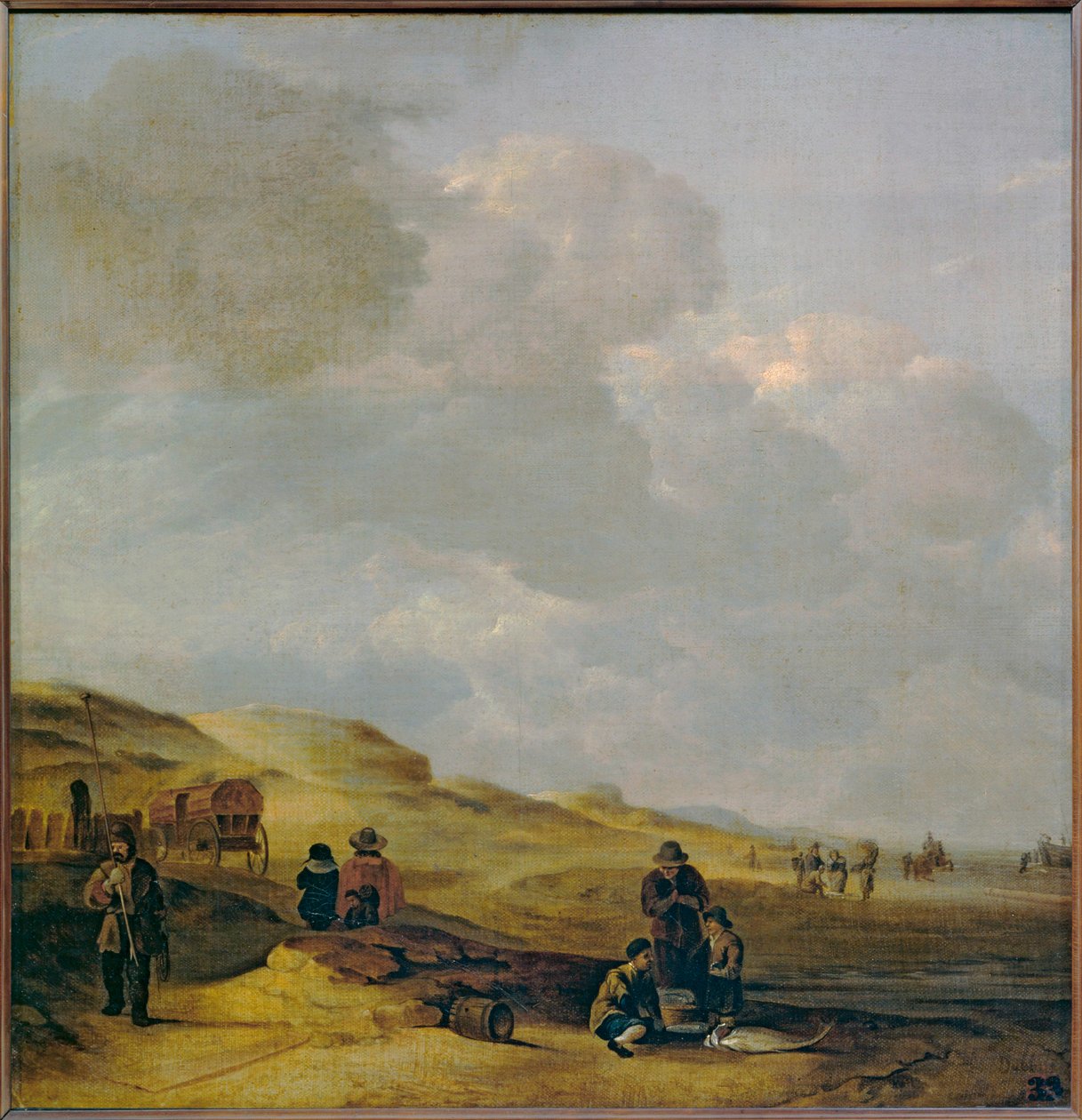 Les dunes avec pecheurs au premier plan - Dyynit ja kalastajat etualalla ... tekijältä Erich Lessing