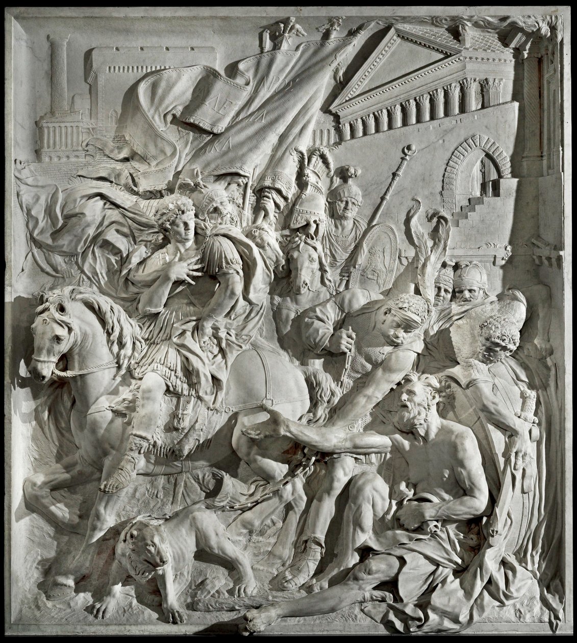 Aleksanteri Suuren ja Diogeneksen tapaaminen ... tekijältä Erich Lessing