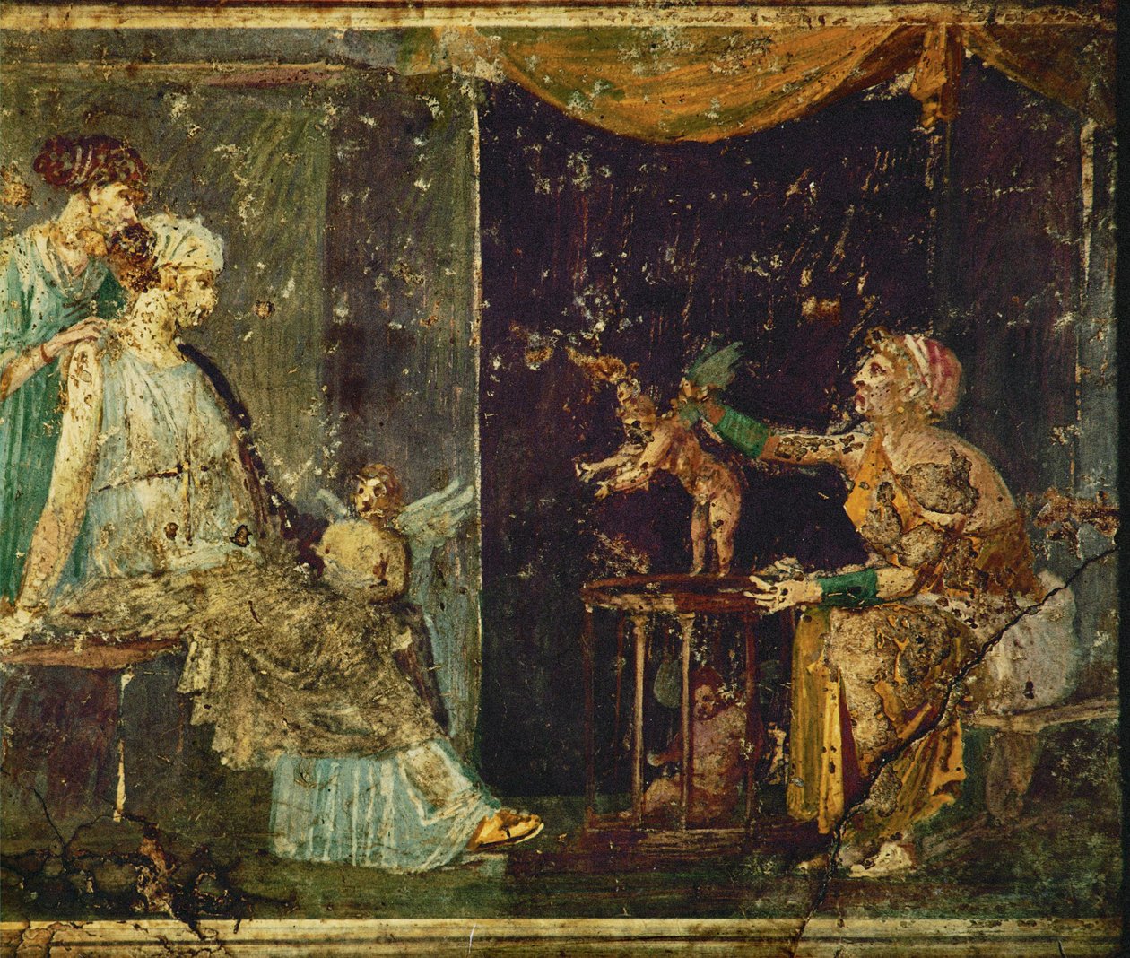 Kaksi eleganttia naista hankkijan luona tekijältä Erich Lessing