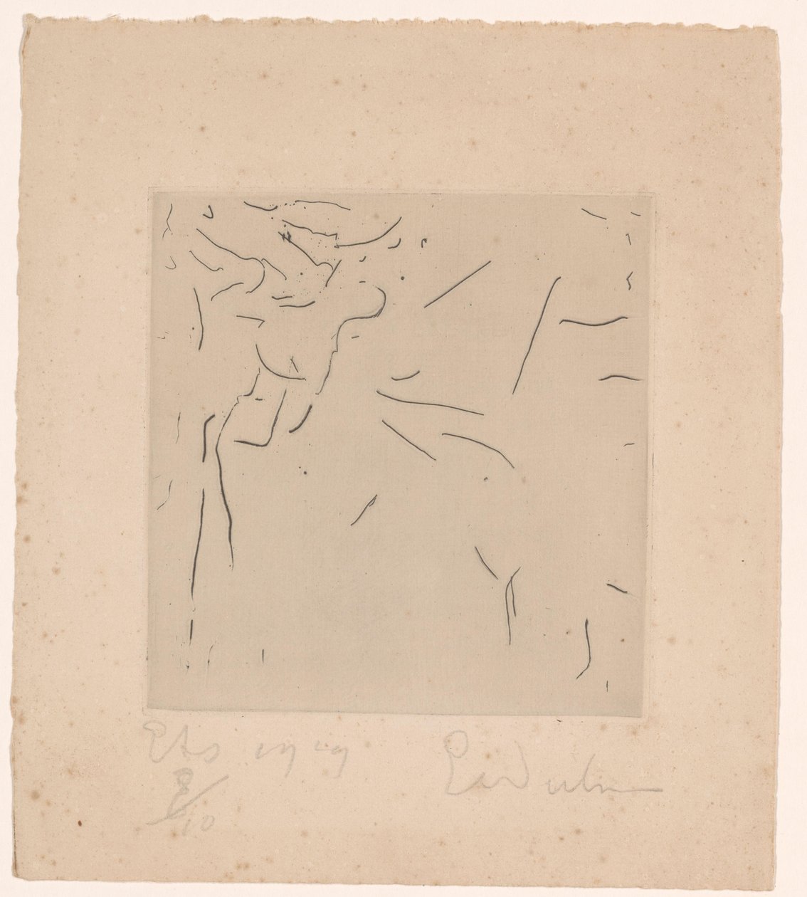 Abstrakti koostumus tekijältä Erich Wichmann (signed by artist)