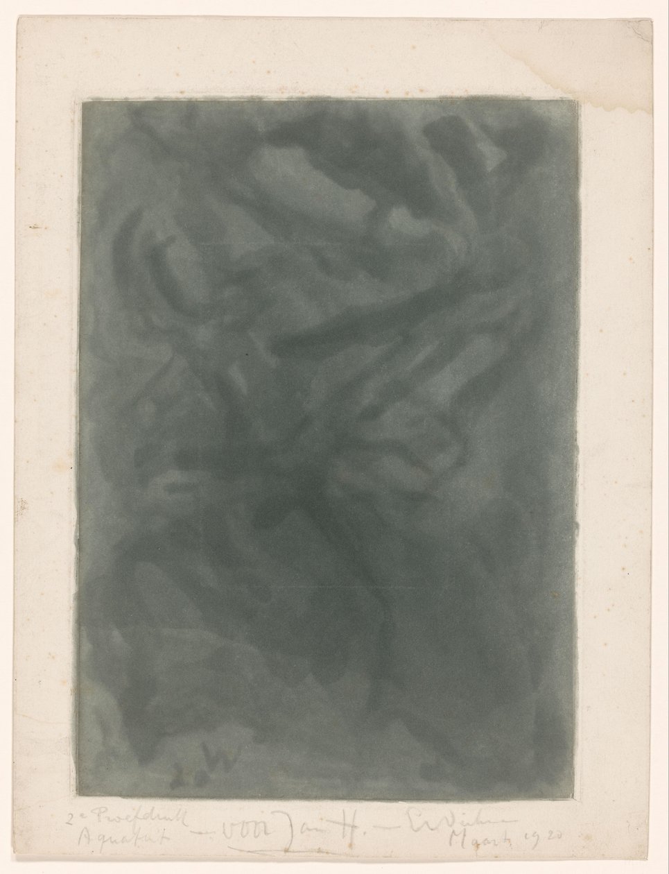 Abstraktiokoostumus tekijältä Erich Wichmann (signed by artist)